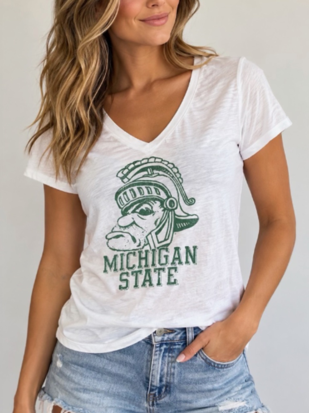 Woman's Michigan State University t-shirt